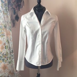 Calvin Klein White Button Down Blouse